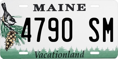 ME license plate 4790SM