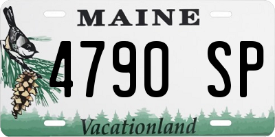 ME license plate 4790SP