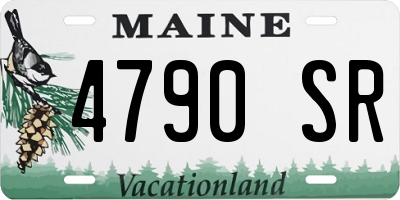ME license plate 4790SR