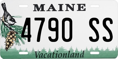 ME license plate 4790SS