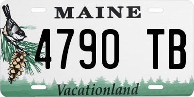 ME license plate 4790TB