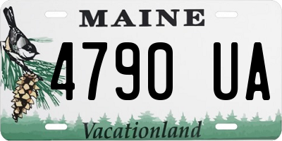 ME license plate 4790UA