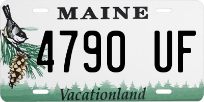 ME license plate 4790UF