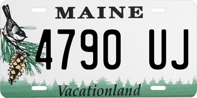 ME license plate 4790UJ