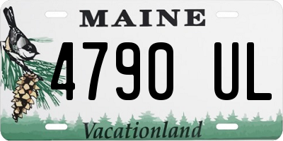 ME license plate 4790UL
