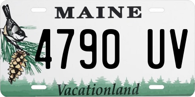 ME license plate 4790UV