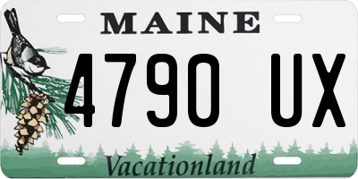 ME license plate 4790UX
