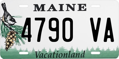 ME license plate 4790VA