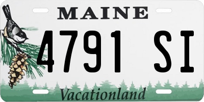 ME license plate 4791SI