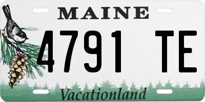 ME license plate 4791TE