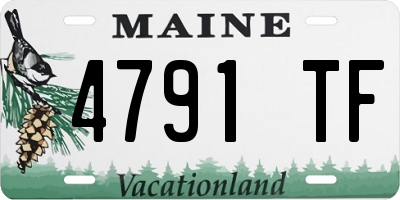 ME license plate 4791TF