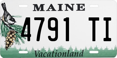 ME license plate 4791TI