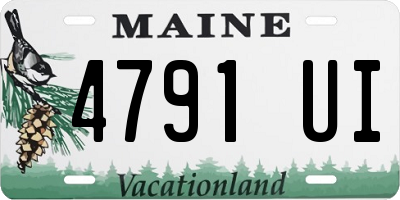 ME license plate 4791UI