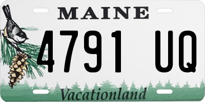 ME license plate 4791UQ