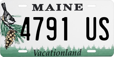 ME license plate 4791US