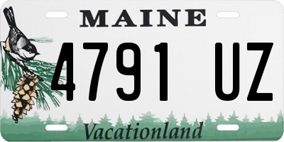 ME license plate 4791UZ