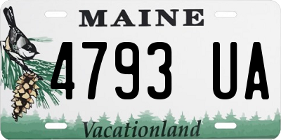 ME license plate 4793UA