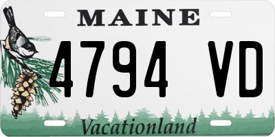 ME license plate 4794VD