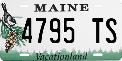 ME license plate 4795TS