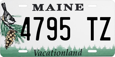 ME license plate 4795TZ