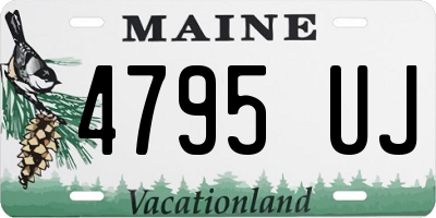 ME license plate 4795UJ