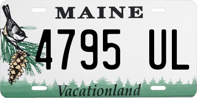 ME license plate 4795UL