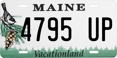 ME license plate 4795UP