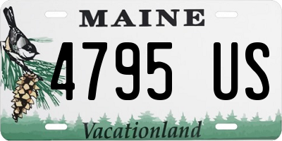 ME license plate 4795US