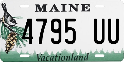 ME license plate 4795UU