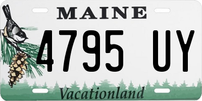 ME license plate 4795UY