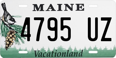 ME license plate 4795UZ
