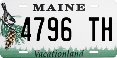 ME license plate 4796TH