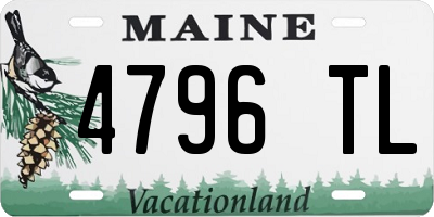 ME license plate 4796TL