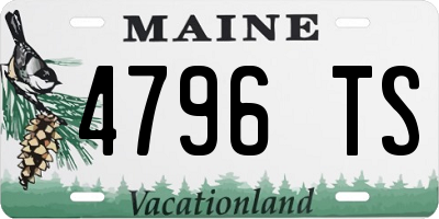ME license plate 4796TS