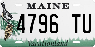 ME license plate 4796TU