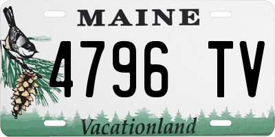 ME license plate 4796TV