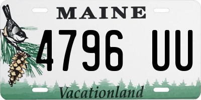 ME license plate 4796UU