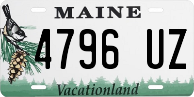 ME license plate 4796UZ