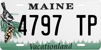 ME license plate 4797TP