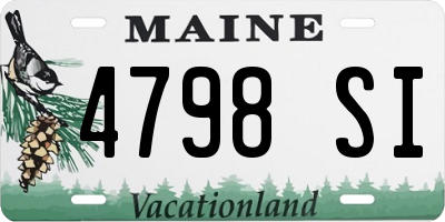 ME license plate 4798SI