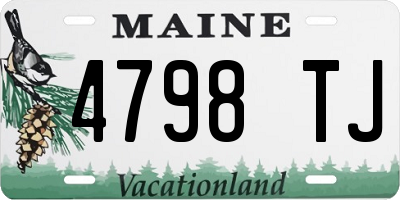 ME license plate 4798TJ