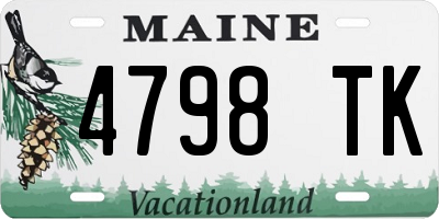 ME license plate 4798TK