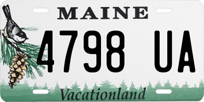 ME license plate 4798UA