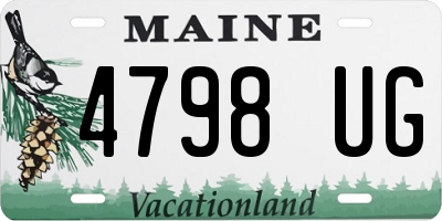 ME license plate 4798UG