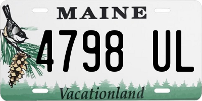 ME license plate 4798UL