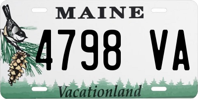 ME license plate 4798VA