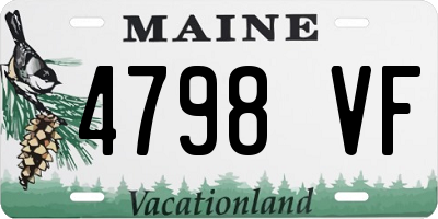 ME license plate 4798VF