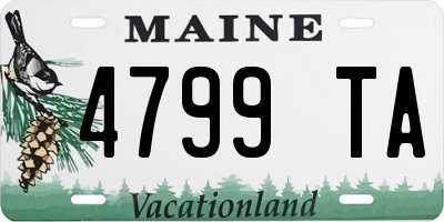 ME license plate 4799TA