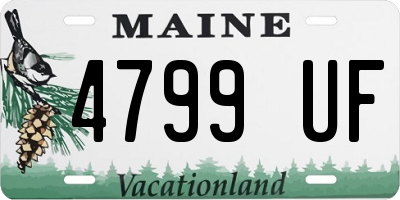 ME license plate 4799UF