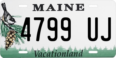 ME license plate 4799UJ